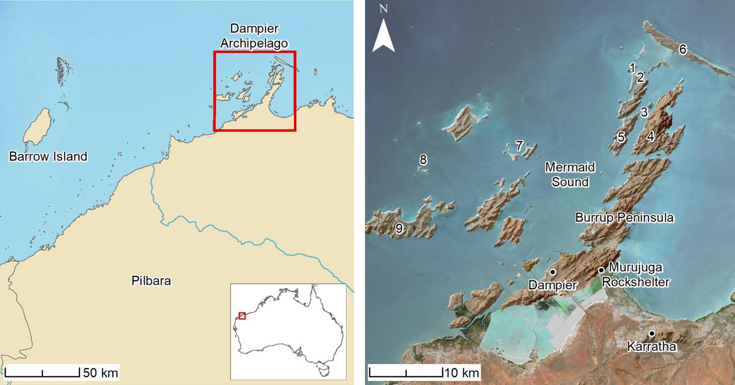 Location Maps of the Ancient Aboriginal Sites in Western Australia
