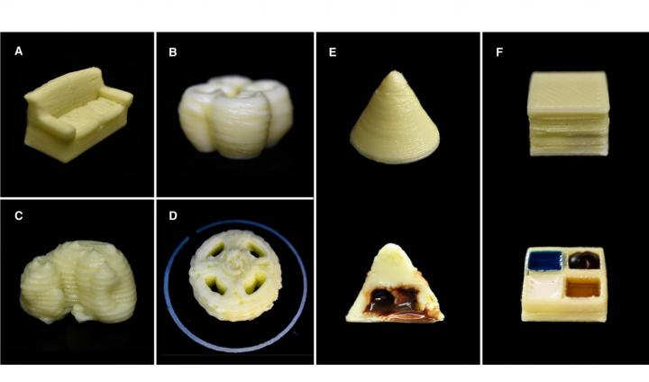 3D-Printed Milk and Multi-Food Models