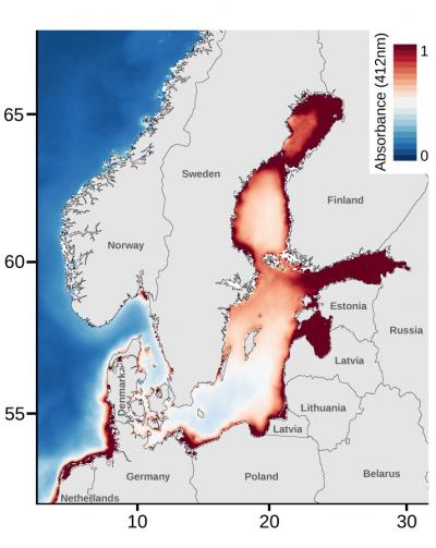 Modis-AQUA Satellite Data of the Baltic Sea