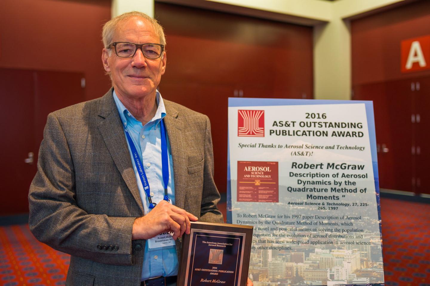 Robert McGraw at the 2016 American Association for Aerosol Research Annual Conference