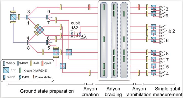 Setup Of Nine-Qubit Linear Optical Platform
