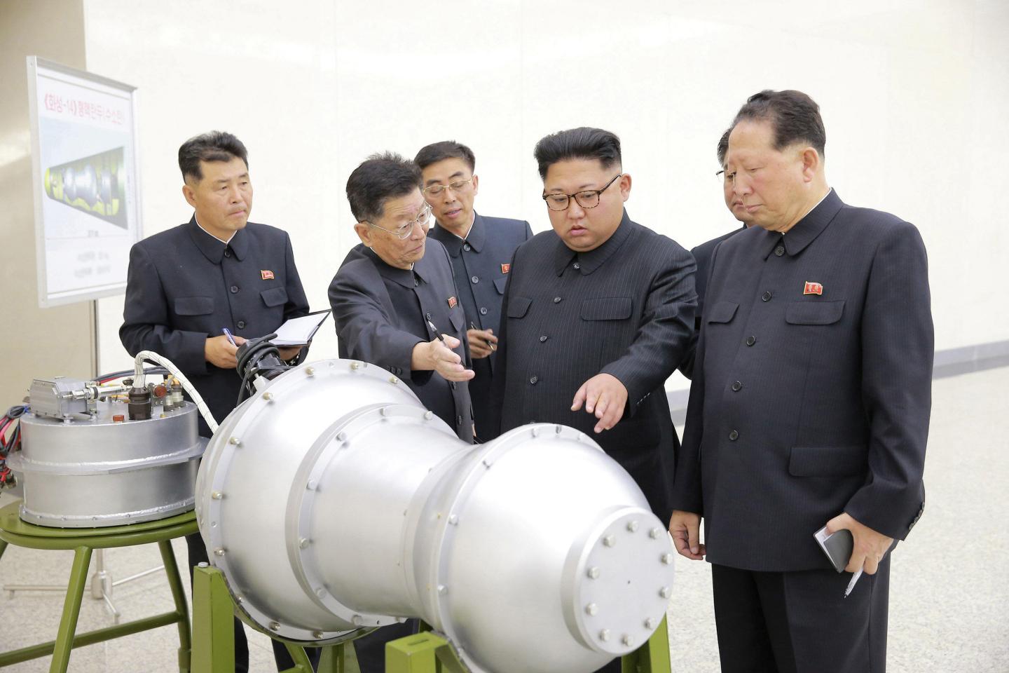 Kim Jong-un Inspects Nuclear Device in 2017