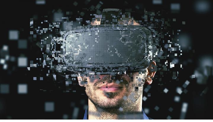 Manish Dixit in VR Goggles