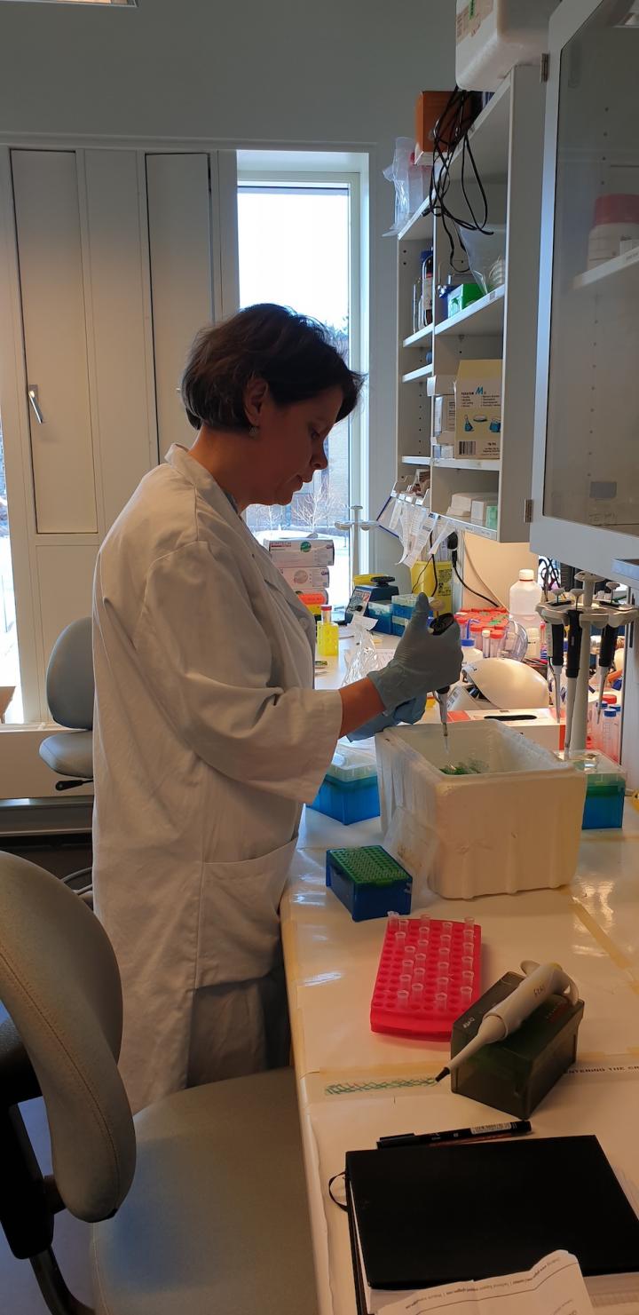Barbara Van Loon in Her Laboratory