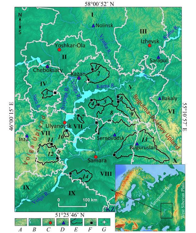 volga river map russia