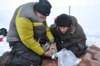 Researchers Collect Breath Sample