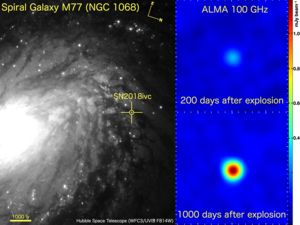 An image of the central region of M77