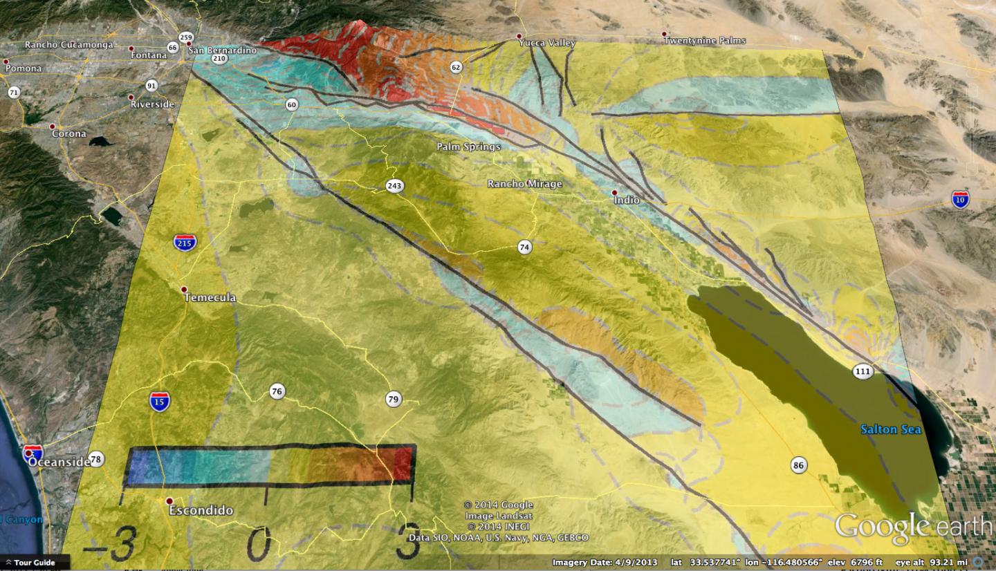 southern san andreas fault map