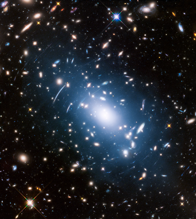 Massive galaxy cluster Abell S1063