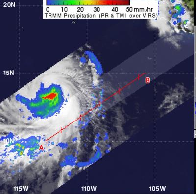 TRMM Satellite Passed over Tropical Storm Daniel