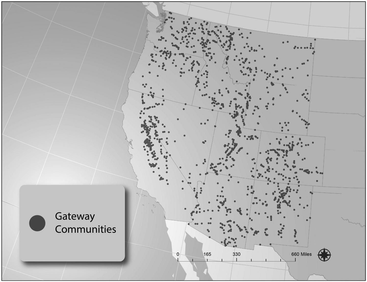 Map of gateway communities