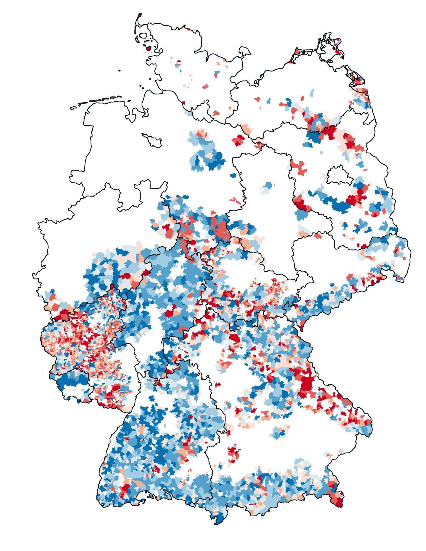 This map shows beautiful landscapes in Germany and the costs of a stop of wind power expansion.