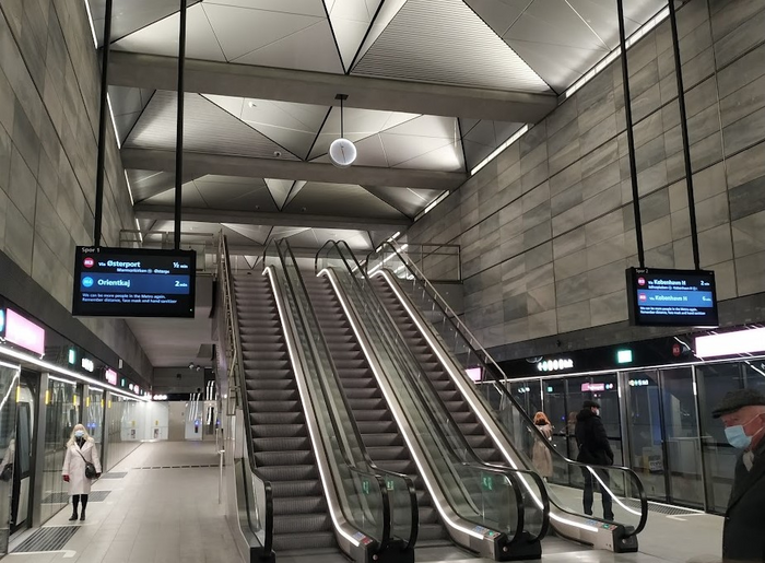 Air pollution in the Copenhagen Metro