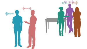 Speech in crowded spaces