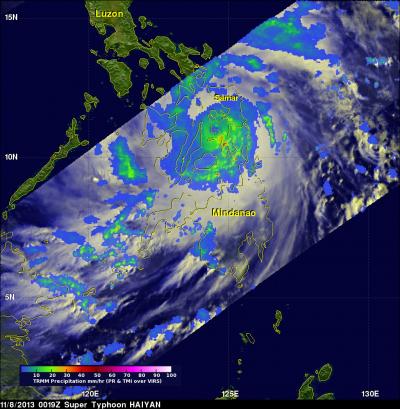 TRMM Image of Haiyan (1 of 2)