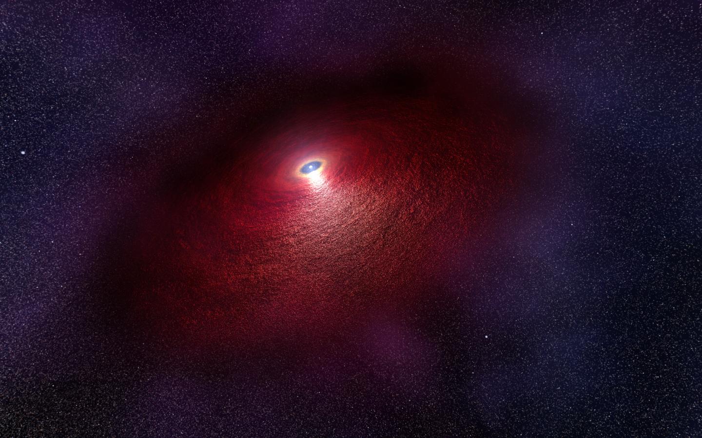 Artist's Impression of Disk Around a Neutron Star
