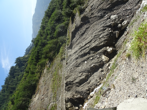 Landslides on the Araniko Highway