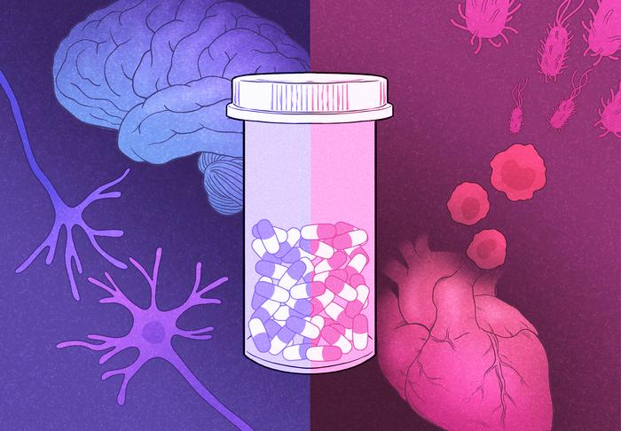 Discovery illustration pill bottle