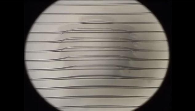 Strongly Modulated Friction of a Film-Terminated Ridge-Channel Structure