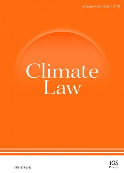 New Journal <i>Climate Law</i>