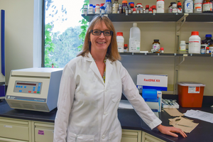 Tiffany Weir in her lab