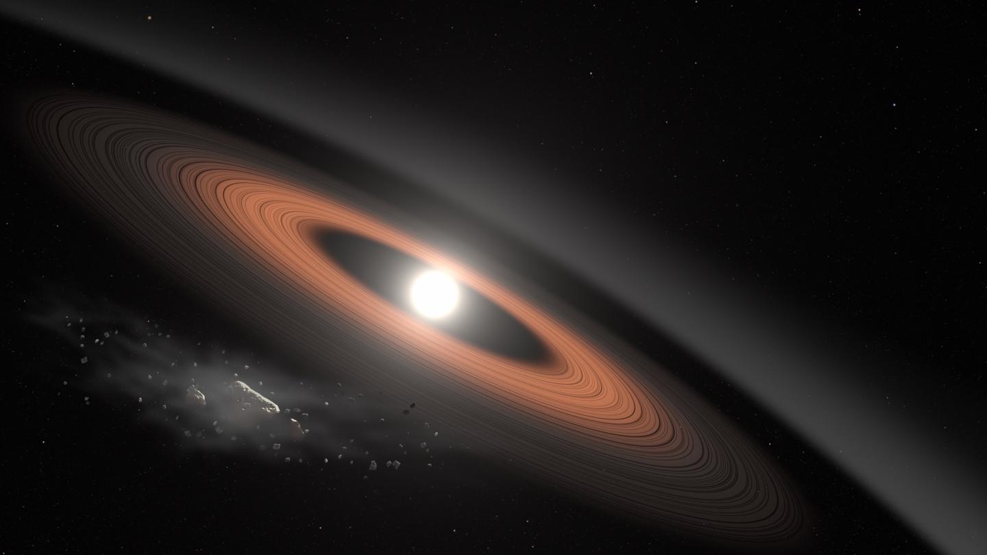Ring-Bearing White Dwarf (Illustration)