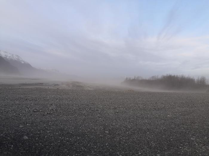 Dust storm, Copper River Valley, Alaska