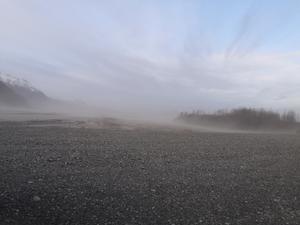 Dust storm, Copper River Valley, Alaska