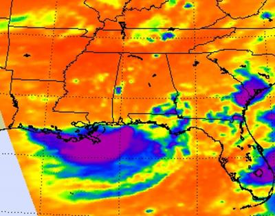 NASA Infrared Imagery Sees Strong Convection in TD5's Remnants