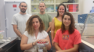 The research team in the lab of Dr. Omri Bronstein.
