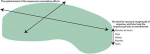 Conceptual footprint of the ecosystem’s response to multiple stressors