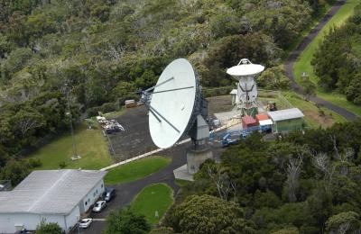 Antenna at Kokee Park on the Hawaiian Island of Kauai