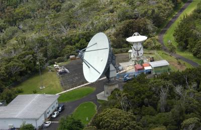 Antenna at Kokee Park on the Hawaiian Island of Kauai