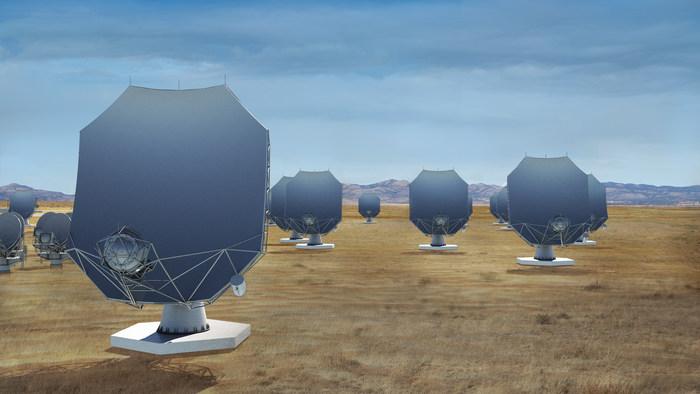 ngVLA Antennas in Artist's Conception