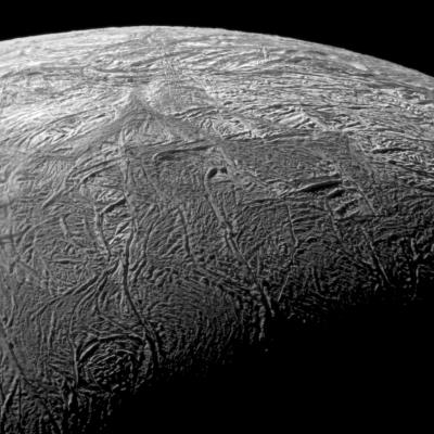 Cracks in Saturn's Moon Enceladus