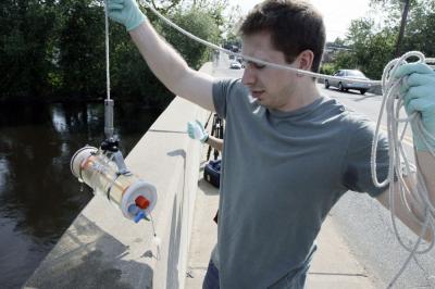 Catching a Sample in the Passaic River