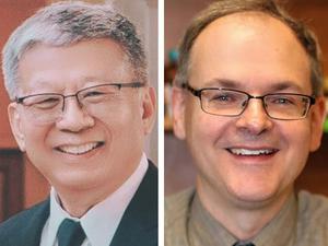 University of Houston researchers Ming Hu, Diana S-L. Chow Endowed Professor of Drug Discovery and Development, and Gregory Cuny, Joseph P. & Shirley Shipman Buckley Endowed Professor of Drug Discovery