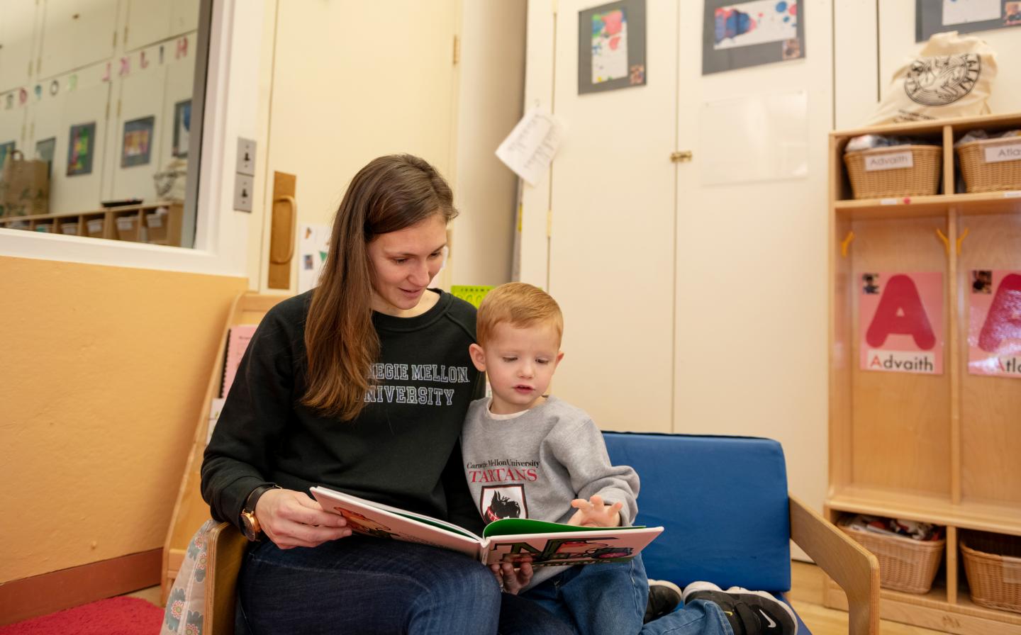 Mother and Child Reading