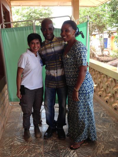 Dr. Sharmistha Mishra, St. Michael's Hospital, Francis Bangura, and Suwad Kamara