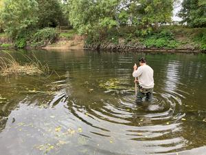 Collecting data in the River Lea, London