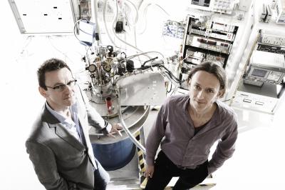 Project leaders Professor Andrew Dzurak (left) and Dr. Andrea Morello