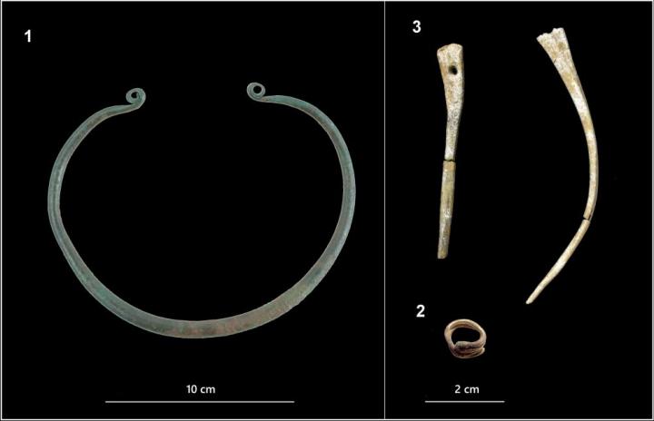 Bronze Age cemetery reveals history of a high-status woman and her twins
