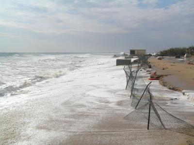 Southern End of the beach s'Abanell (Blanes, Girona)