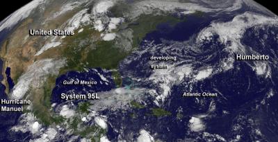 GOES Sees Atlantic Ocean Systems