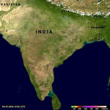 NASA Sees the Start of India's Monsoon Season