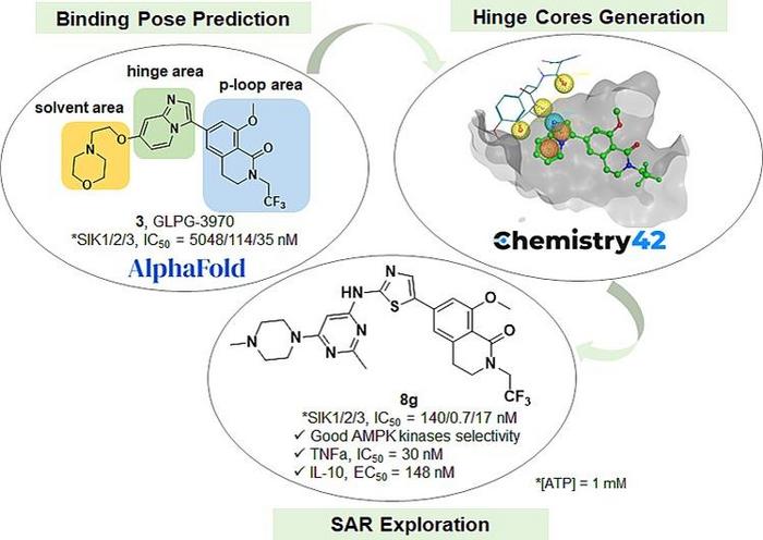 Insilico utilized AlphaFold-predicted protein structures to generate a series of hinge cores