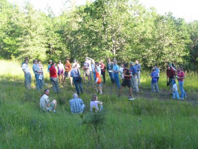 Landowners and Others Tour an Oak Woodland