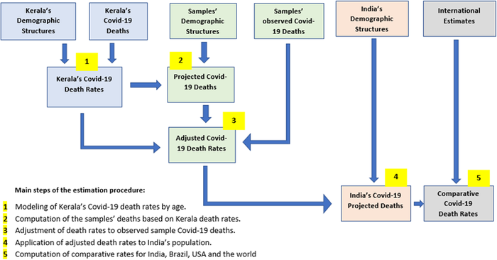 Procedure for estimating India’s Covid-19 deaths