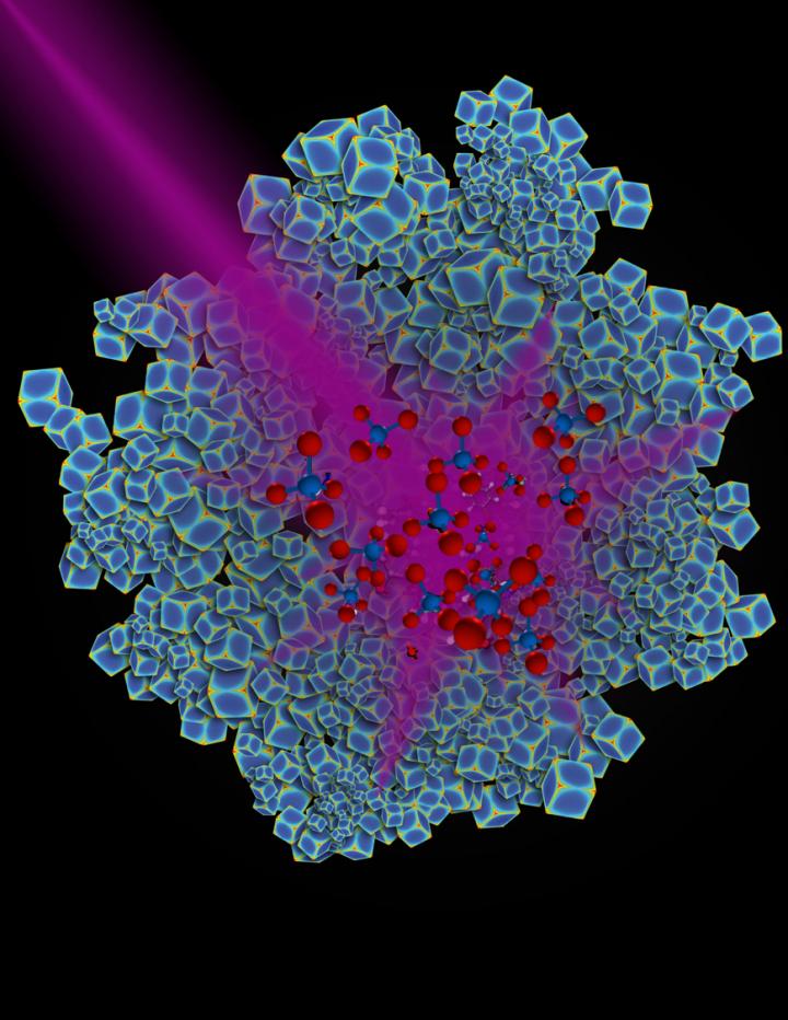 Rhodium Nanocube Swarm