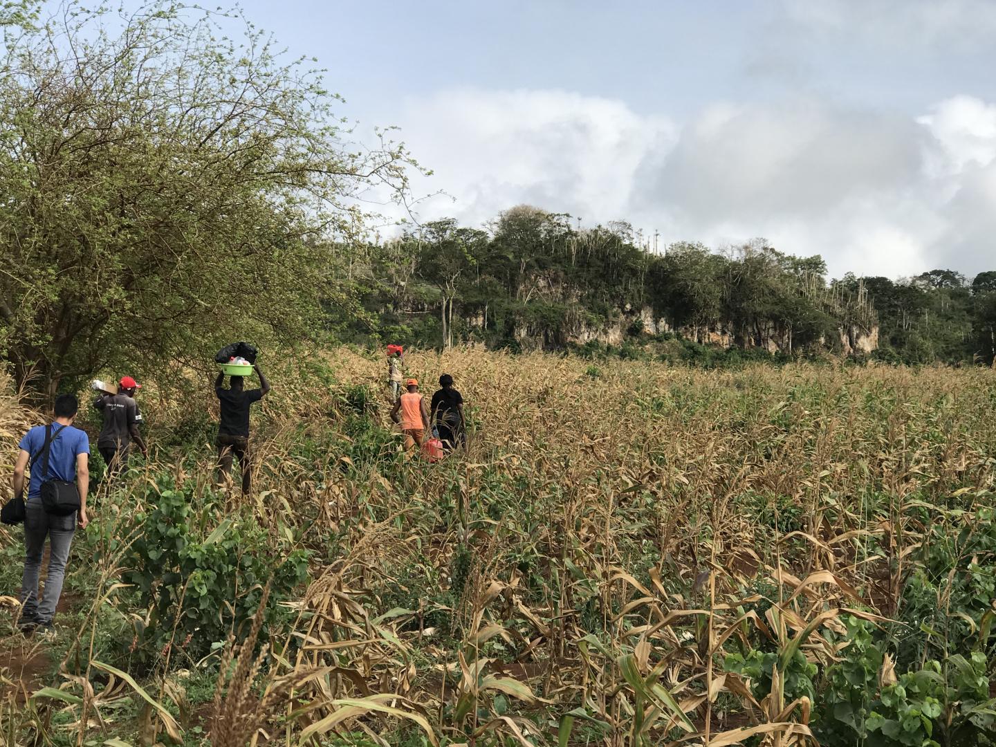 Approach to the Panga ya Saidi Cave